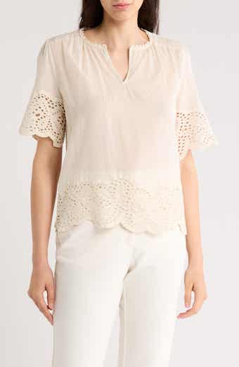 Embroidered Cotton Top