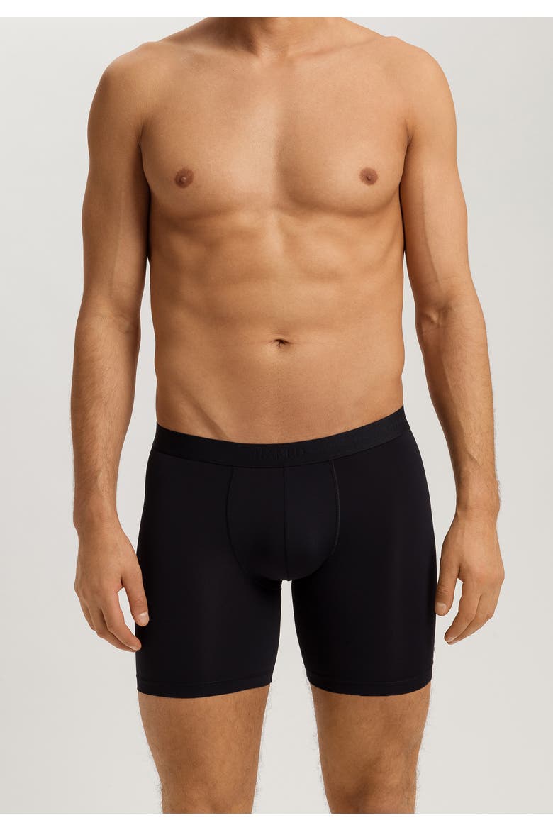 Micro Touch Long Boxer Brief, Alternate, color, Black