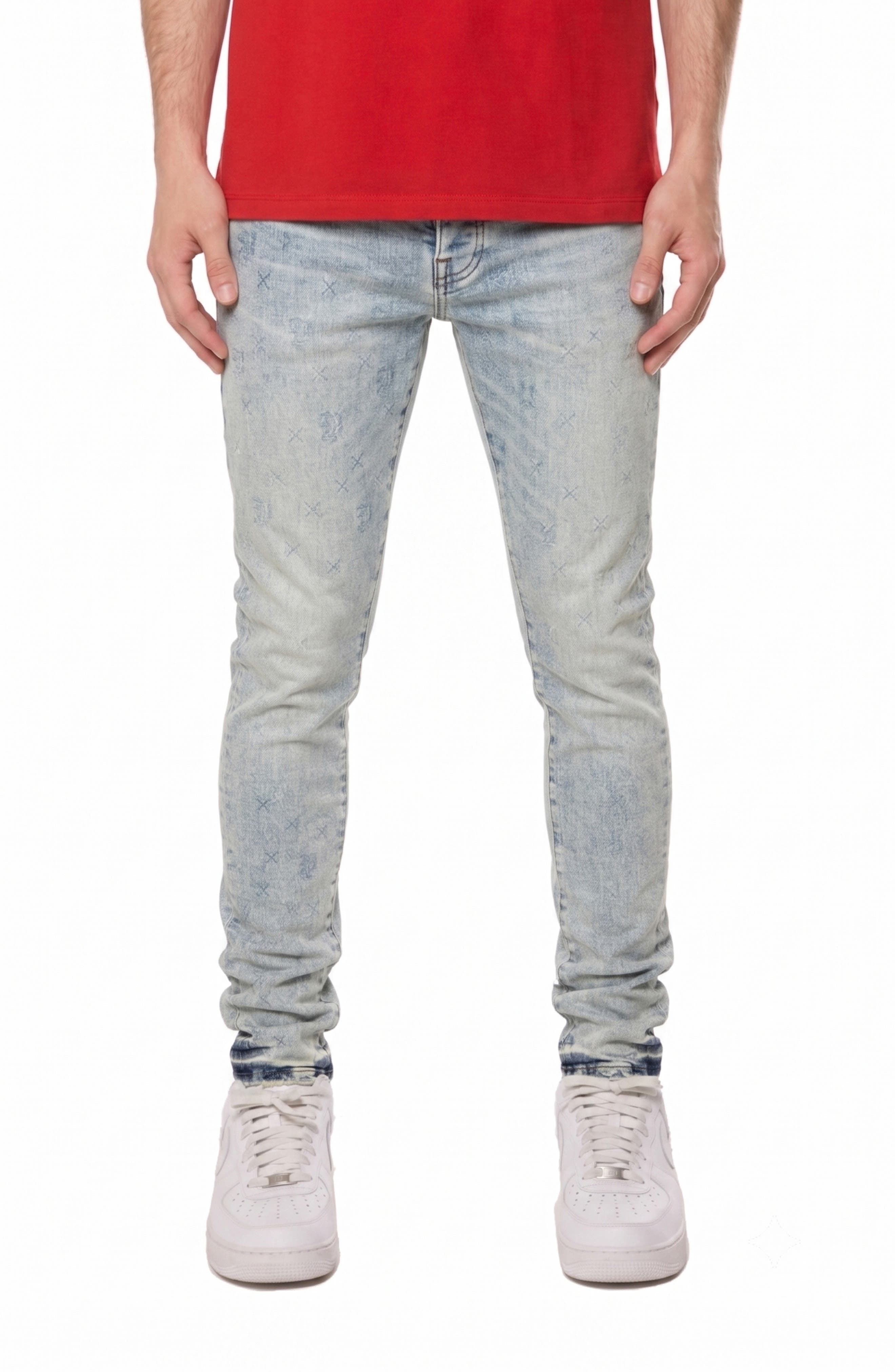 PURPLE BRAND Albus Crystal Monogram Jeans (Men) | Nordstromrack