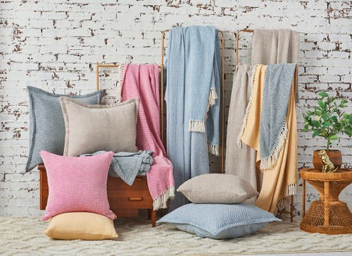 C & F Home C&f Home Langford Mini Hounds Tooth Hand Loomed Cotton Decorative Throw Pillow In Brown