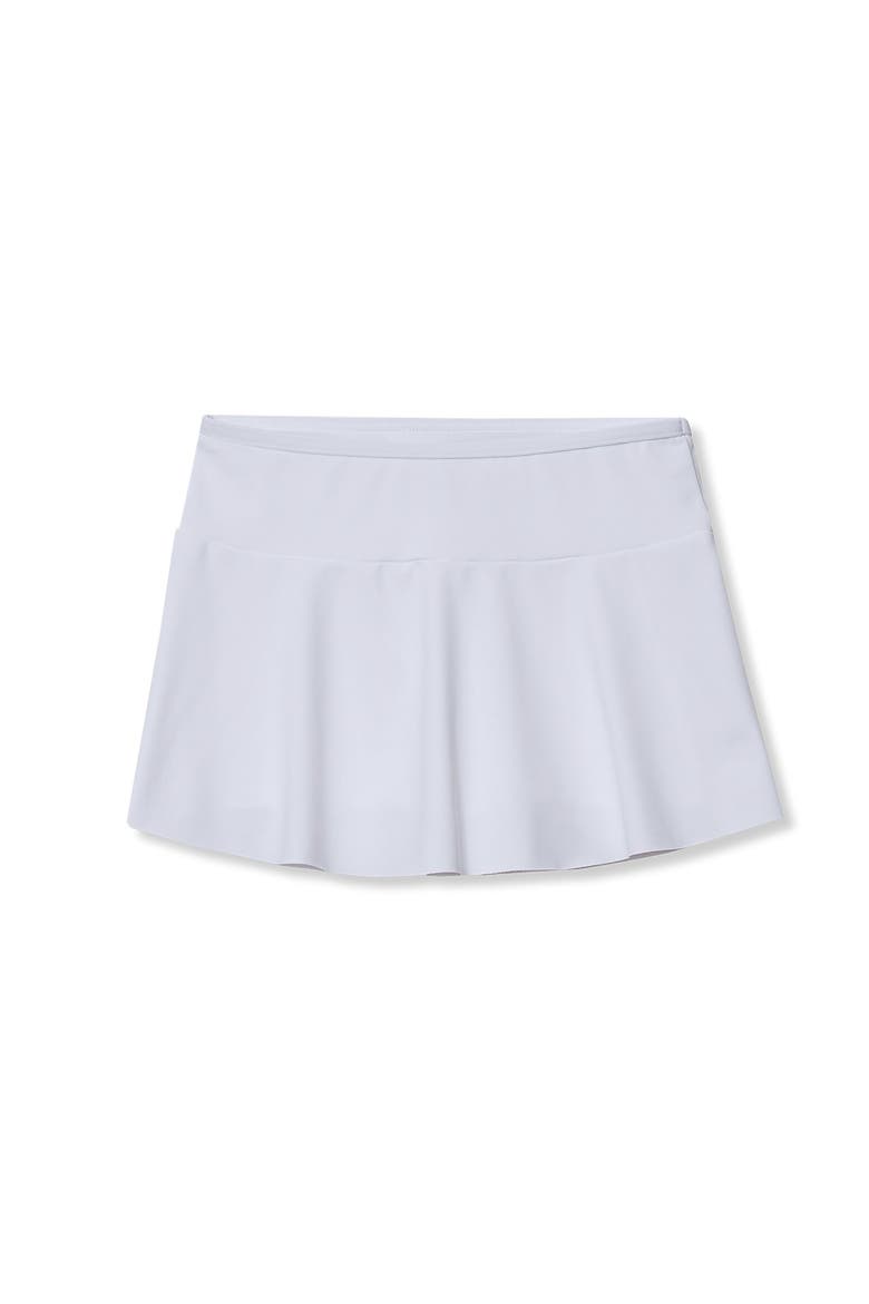 Girls Slim Swim Mini Skirt Swim Bottoms, Main, color, White