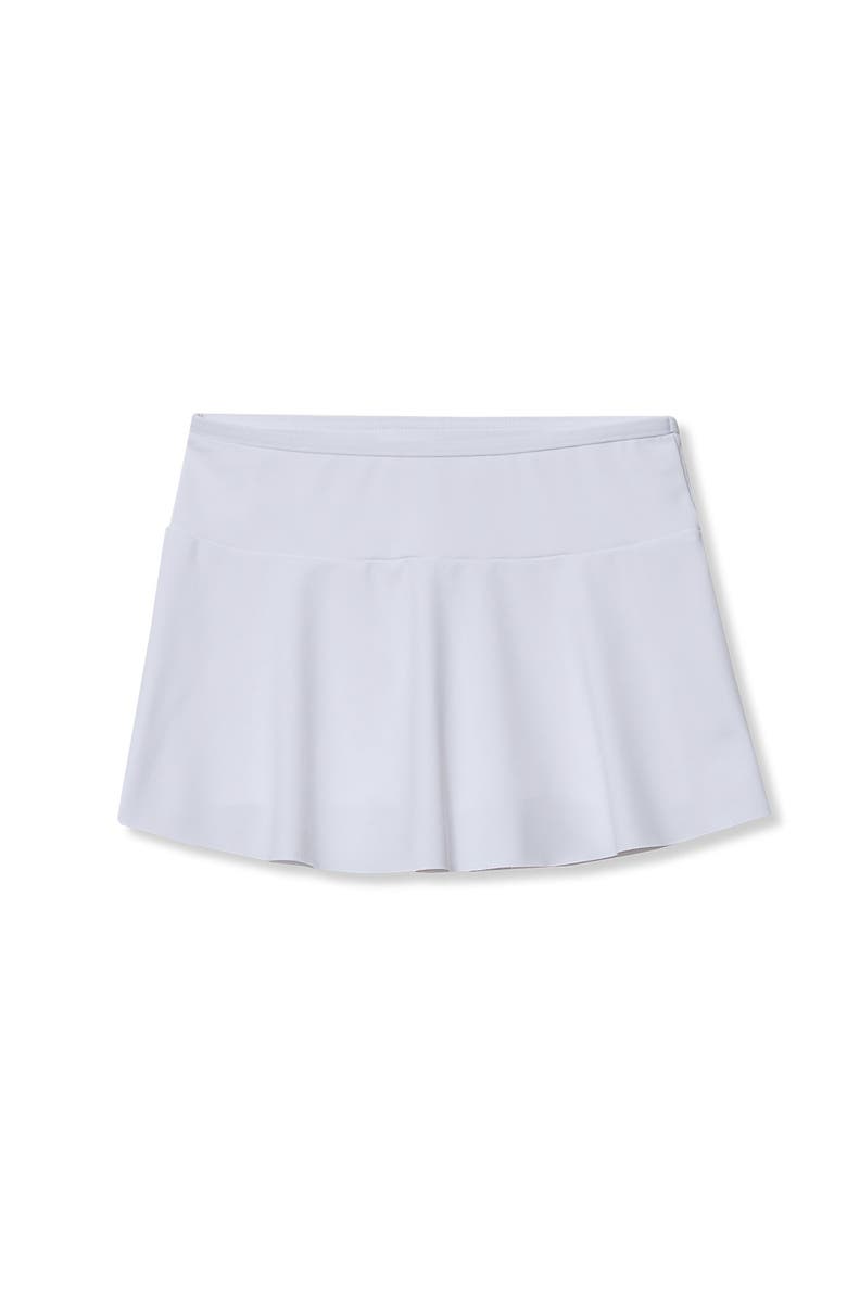 Lands' End Girls Slim Swim Mini Skirt Swim Bottoms, Main, color, White