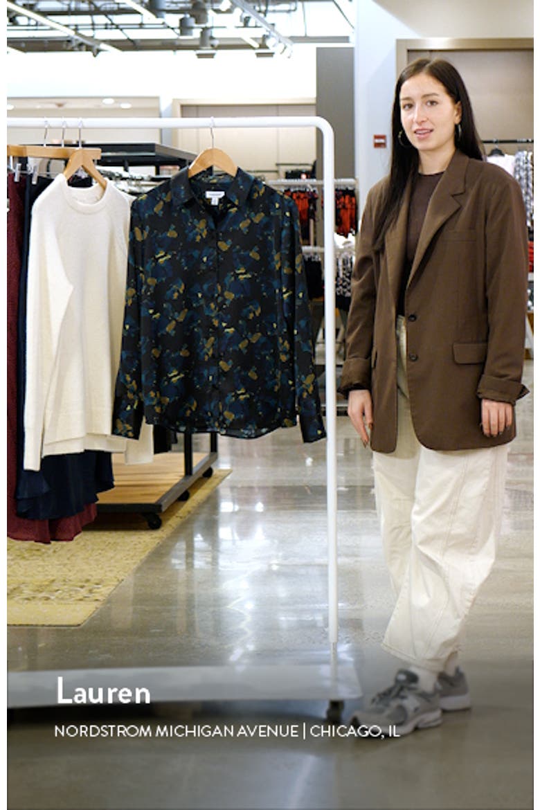Abstract Floral Button-Up Shirt video