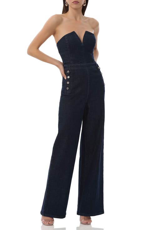 Bailey Strapless Denim Jumpsuit