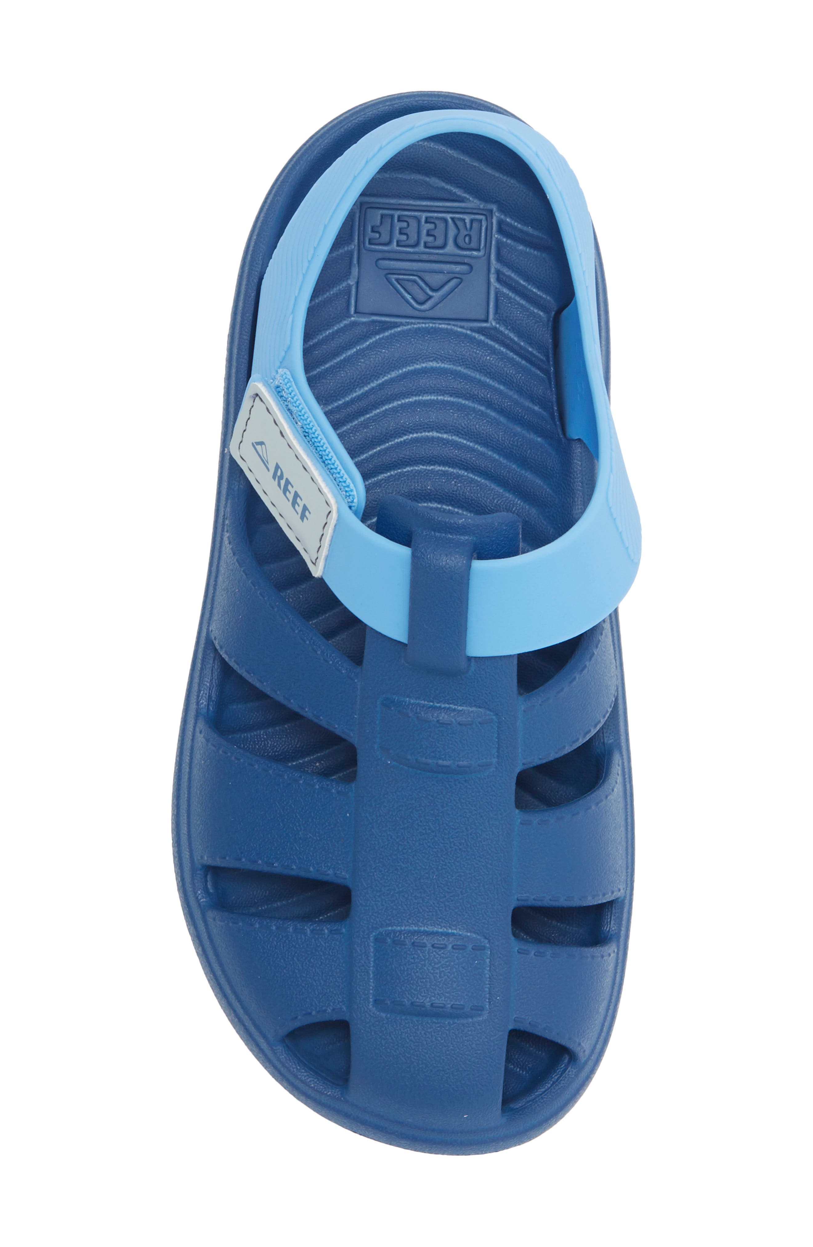 Reef Kids' Totally Beachin Fisherman Sandal, Alternate, color, Blue/ Light Blue