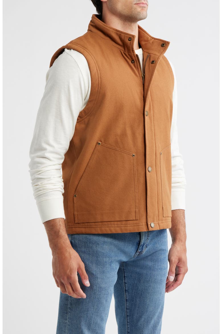 Pine Grove Cotton Canvas Vest, Alternate, color, WHISKY