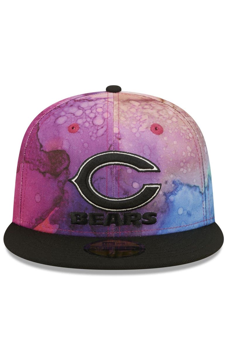 New Era Men's New Era Pink/Black Chicago Bears 2022 NFL Crucial Catch 59FIFTY Fitted Hat, Alternate, color,