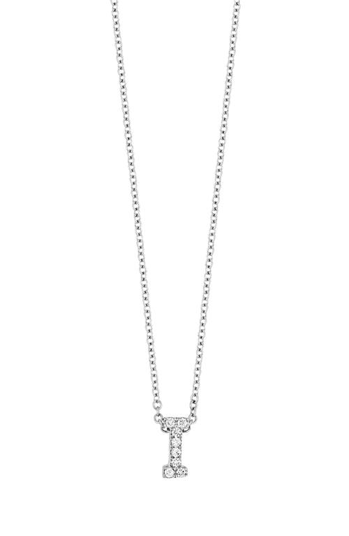 Bony Levy Diamond Pavé Initial Pendant Necklace In 18k White Gold - I