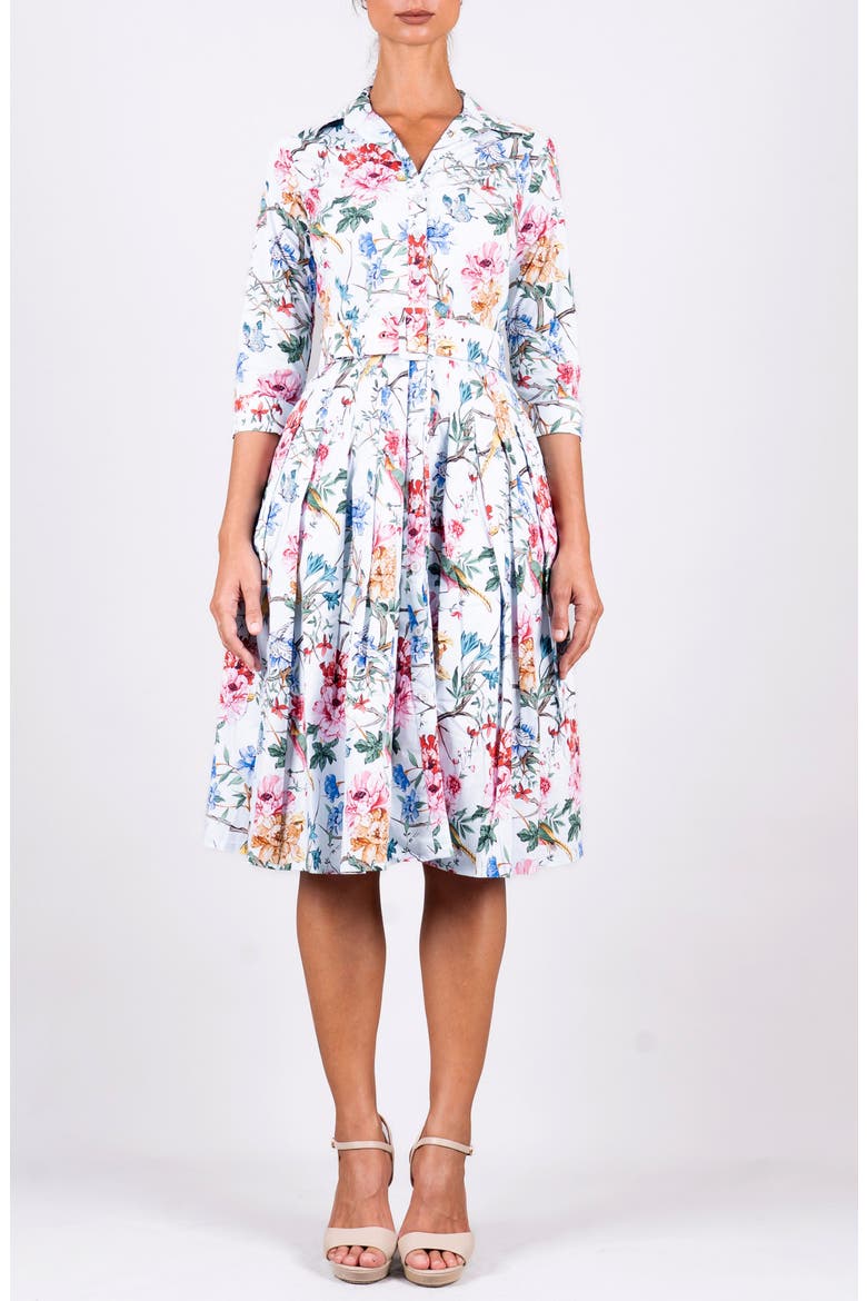 Heart Manor Long Shirtdress, Main, color, Multi