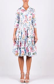 SAMANTHA SUNG Heart Manor Long Shirtdress