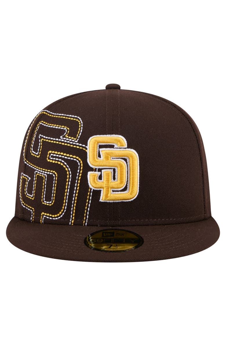 New Era Men's New Era Brown San Diego Padres Yarn Stitch 59FIFTY Fitted Hat, Alternate, color, Brown