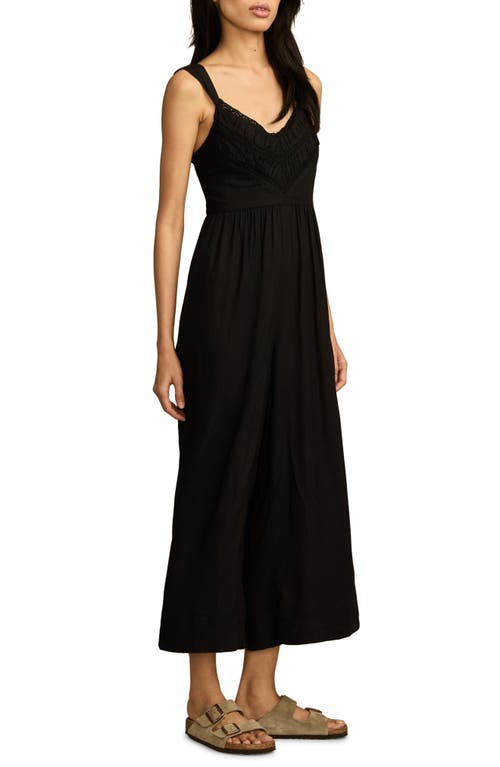 LUCKY BRAND LUCKY BRAND RUCHED WIDE LEG JUMPSUIT