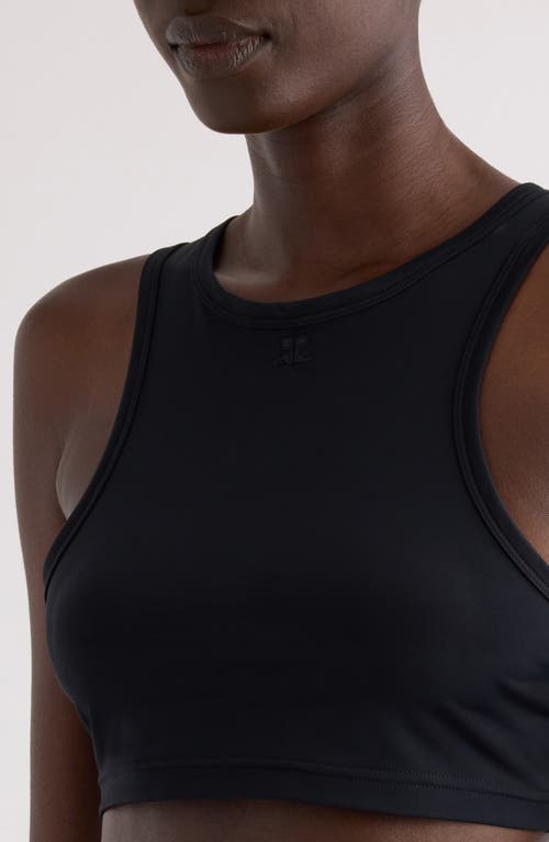 Courrèges Courregès Scuba Tech Jersey Bra In Black