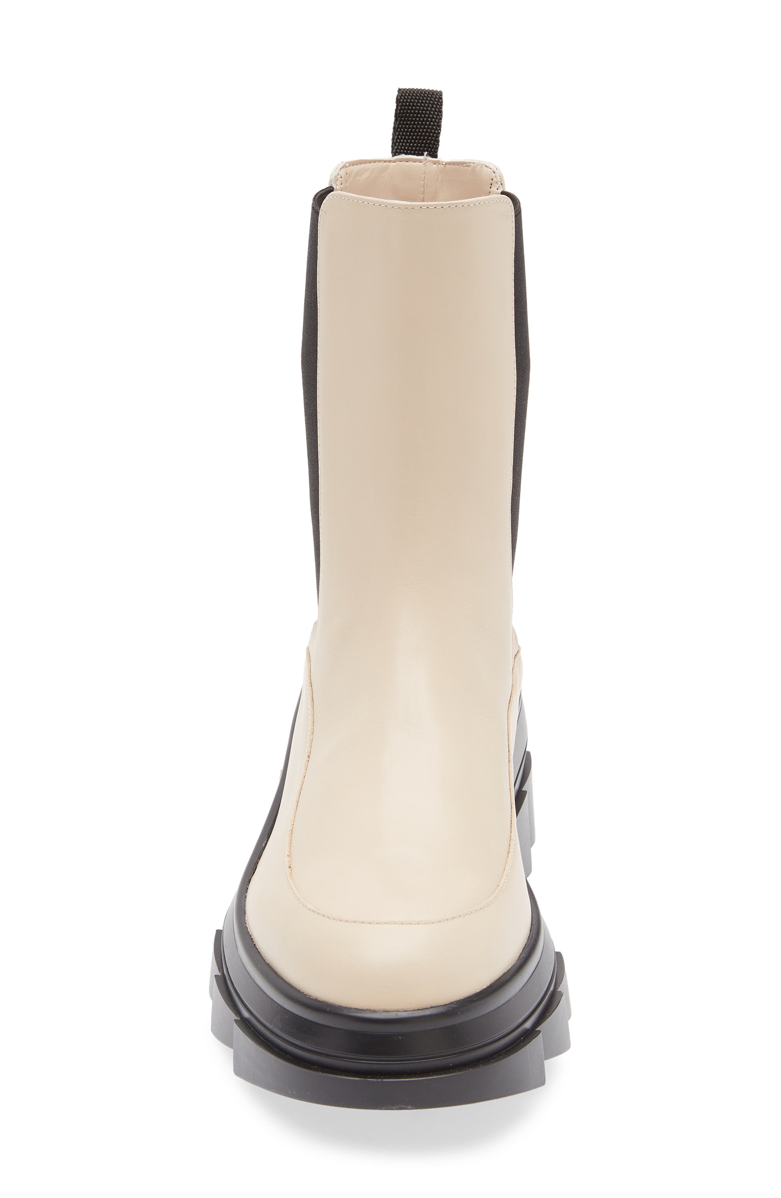 Stuart Weitzman Noho Lug Sole Chelsea Bootie, Alternate, color, Museline