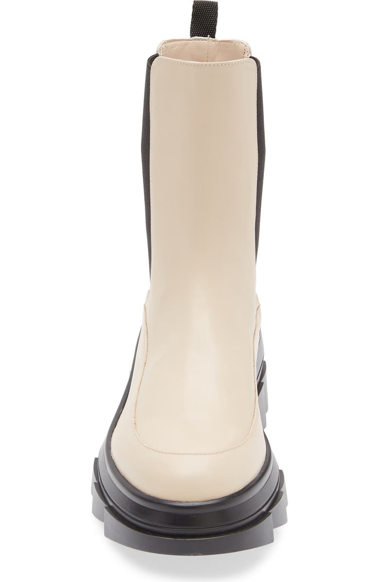 Stuart Weitzman Noho Lug Sole Chelsea Bootie, Alternate, color, Museline