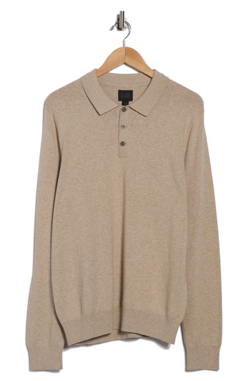 14th & Union Organic Cotton & Cashmere Blend Polo In White