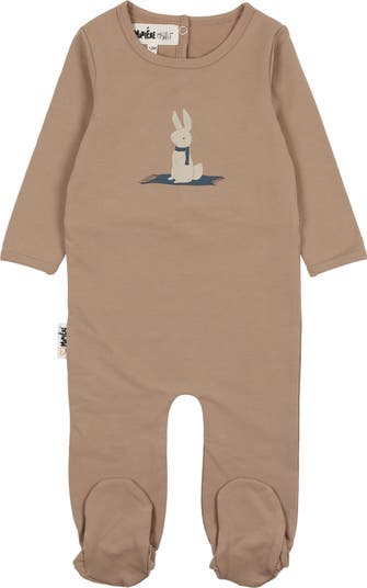 Snow Bunny Cotton Blend Footie