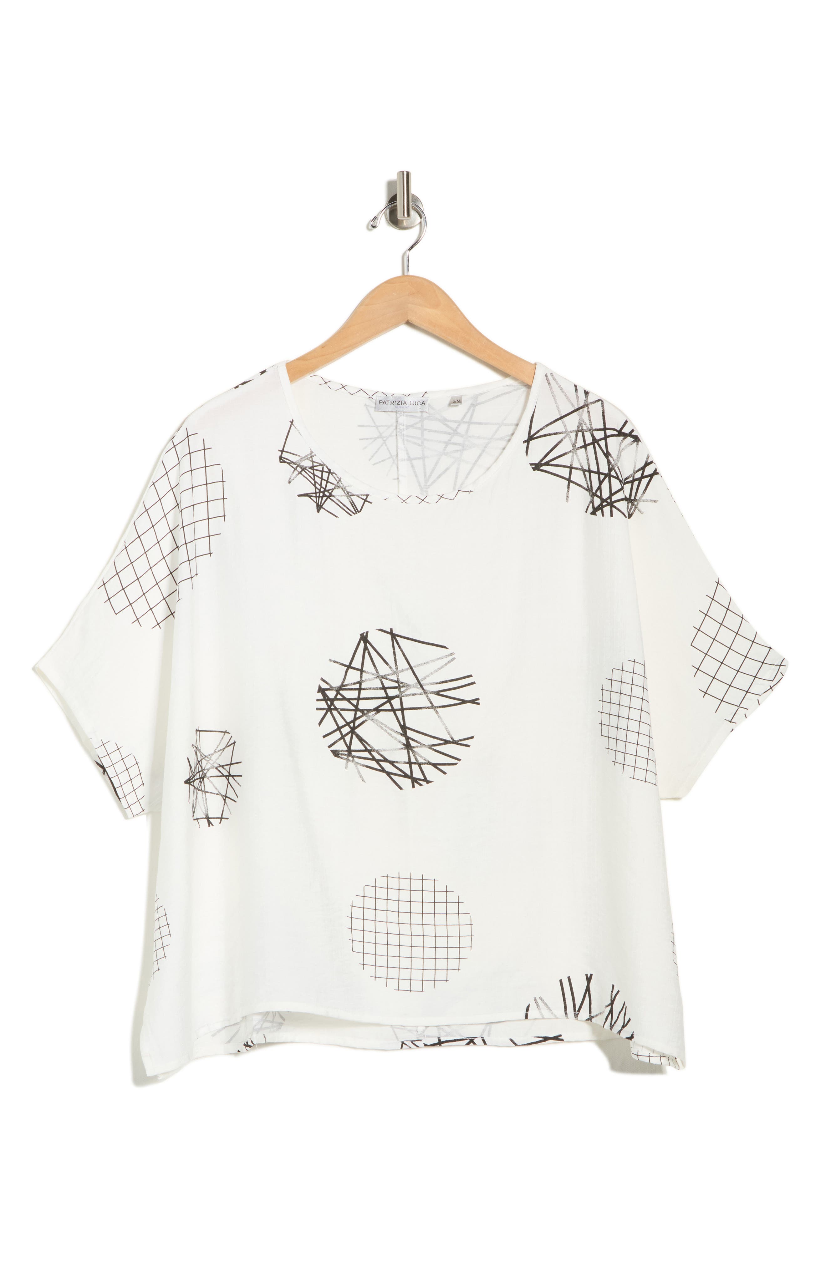 PATRIZIA LUCA Scribble Print Top