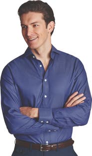 Charles Tyrwhitt Non-Iron Twill Cutaway Slim Fit Shirt Single Cuff