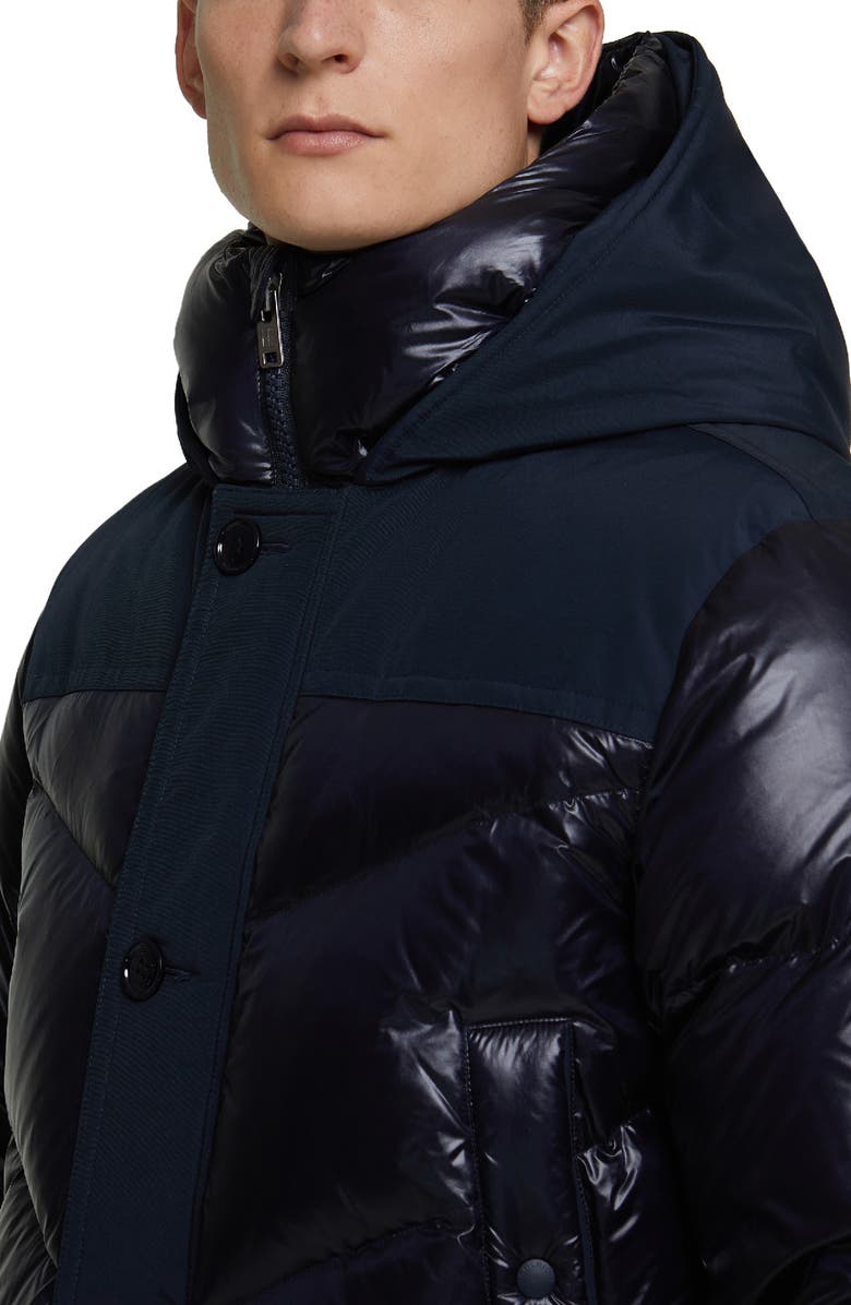 Woolrich Logo Arctic Down Hooded Puffer Coat, Alternate, color, 