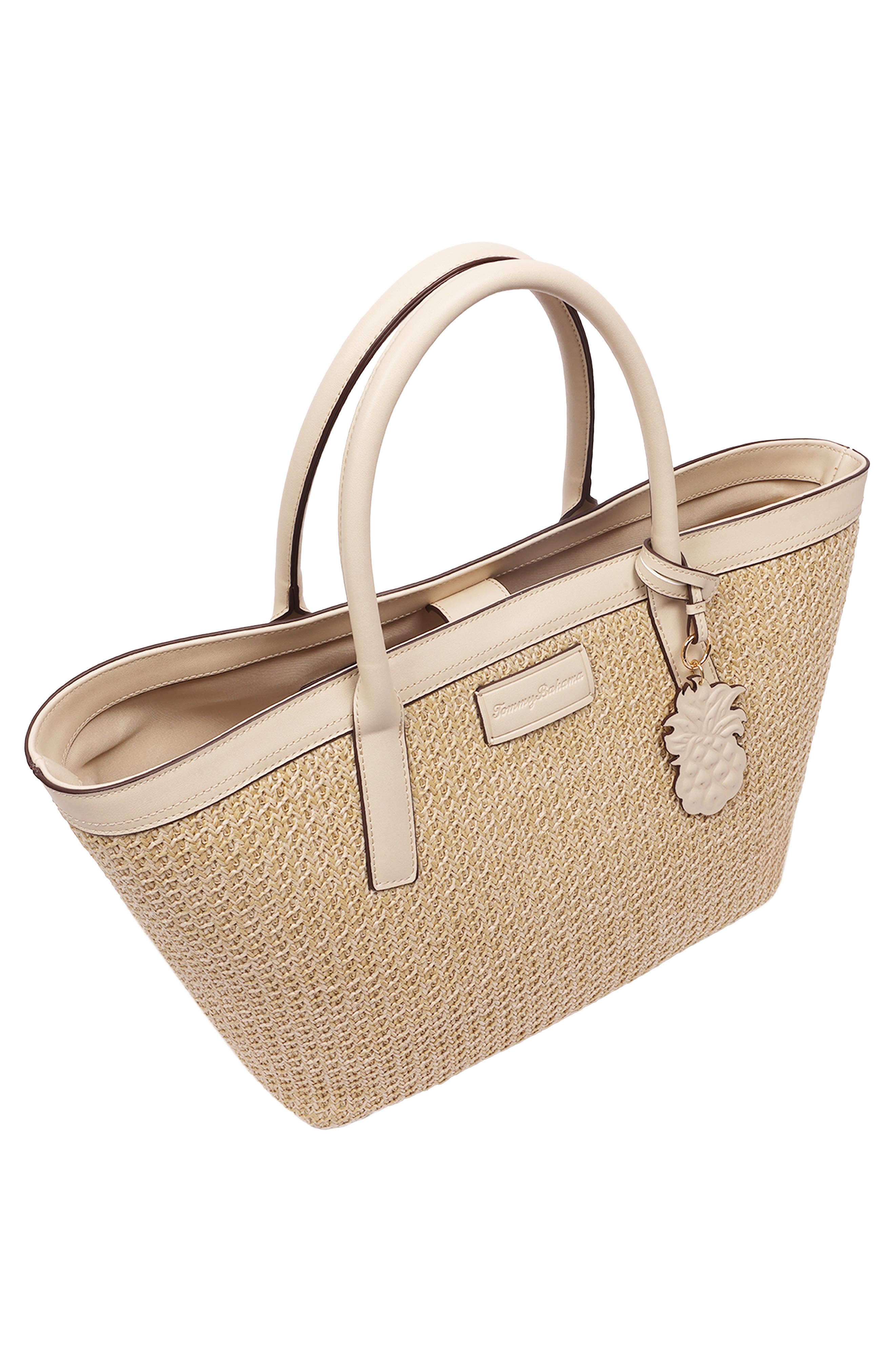 Tommy Bahama Raffia Large Tote Bag, Alternate, color, Tan