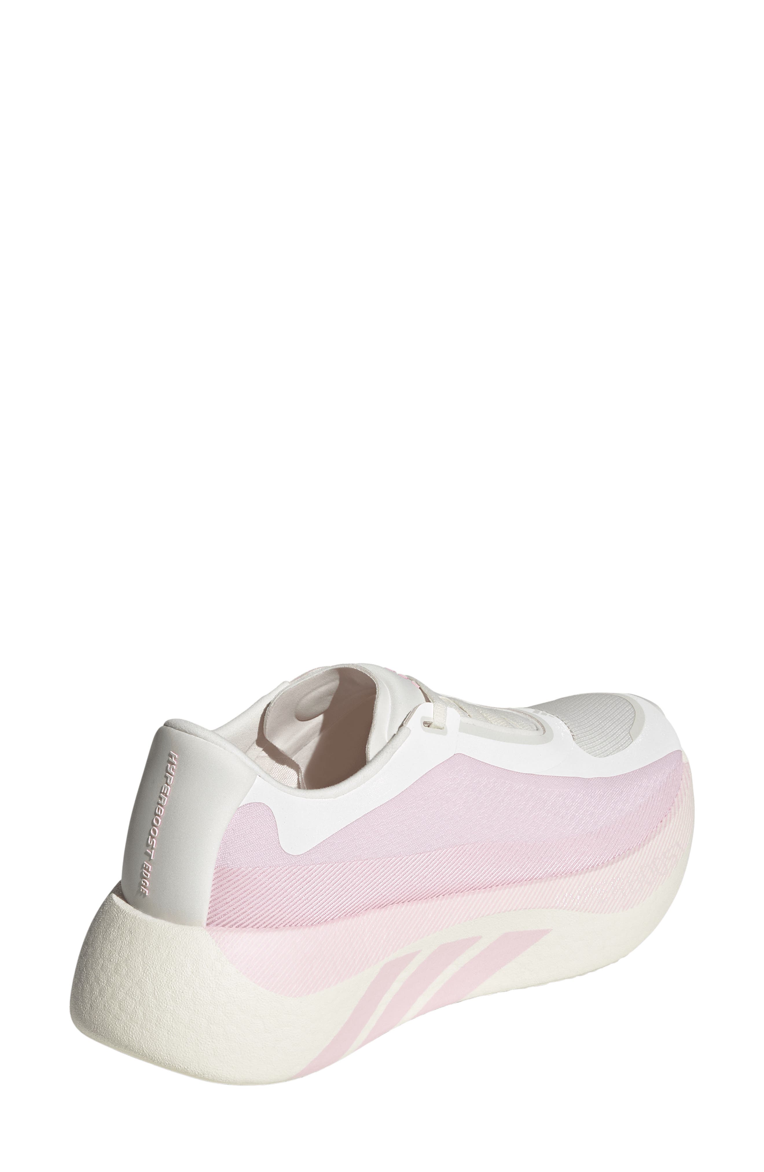 Hyperboost Edge Running Shoe, Alternate, color, OFF WHITE/CLEAR PINK