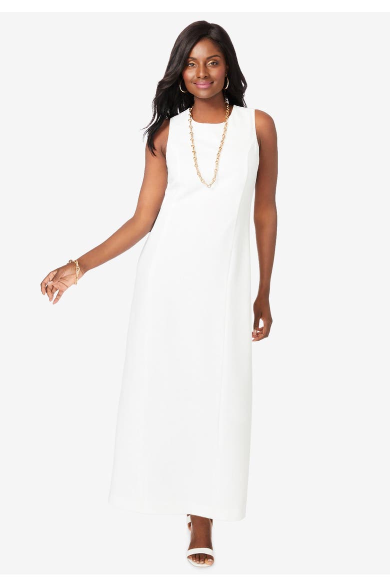 Stretch Crepe Maxi Jacket Dress, Alternate, color, CHOCOLATE