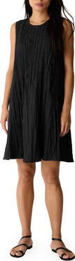 Eileen Fisher Sleeveless Silk A-Line Dress