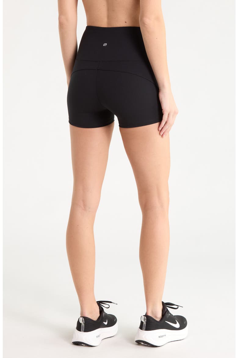 Alexis High Waist Hottie Shorts, Alternate, color, BLACK