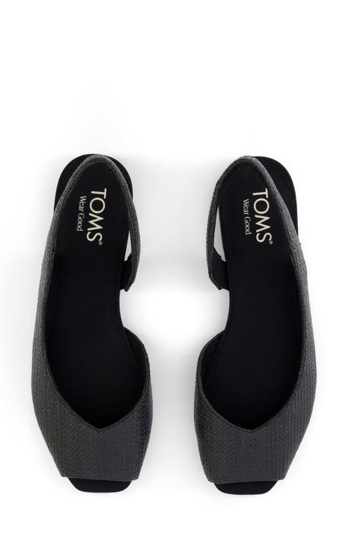 Shop Toms The Briella Slingback Sandal In Black