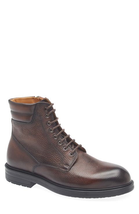 Grayson Lace-Up Lug Sole Boot (Men)