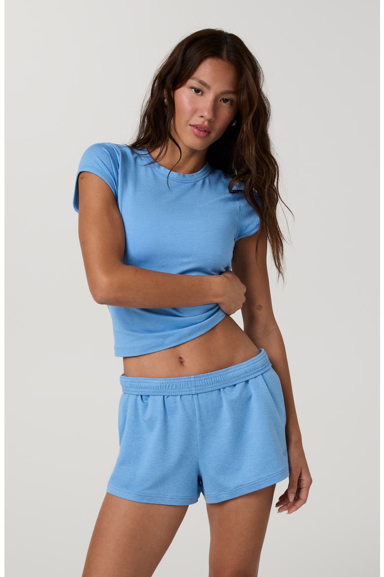 Halo Baby Tee, Alternate, color, OASIS BLUE HEATHER