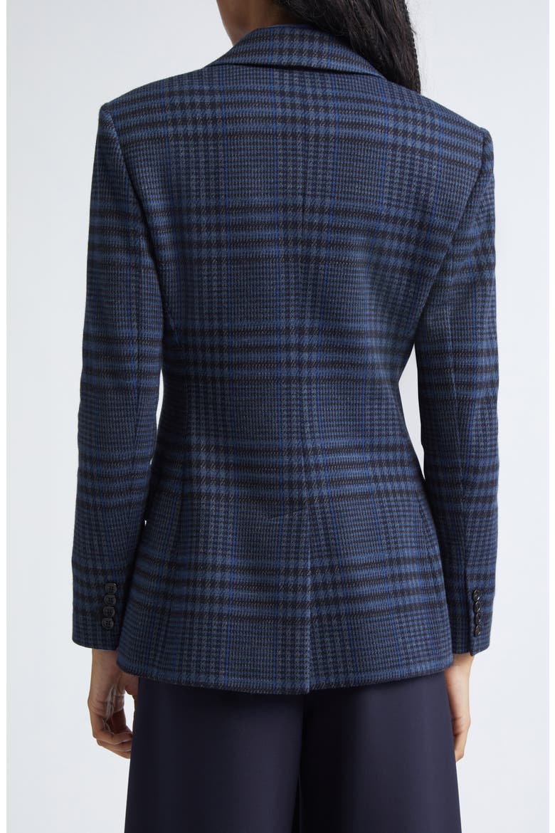Bisso Plaid Cotton & Wool Double Breasted Blazer, Alternate, color, CHINA BLUE
