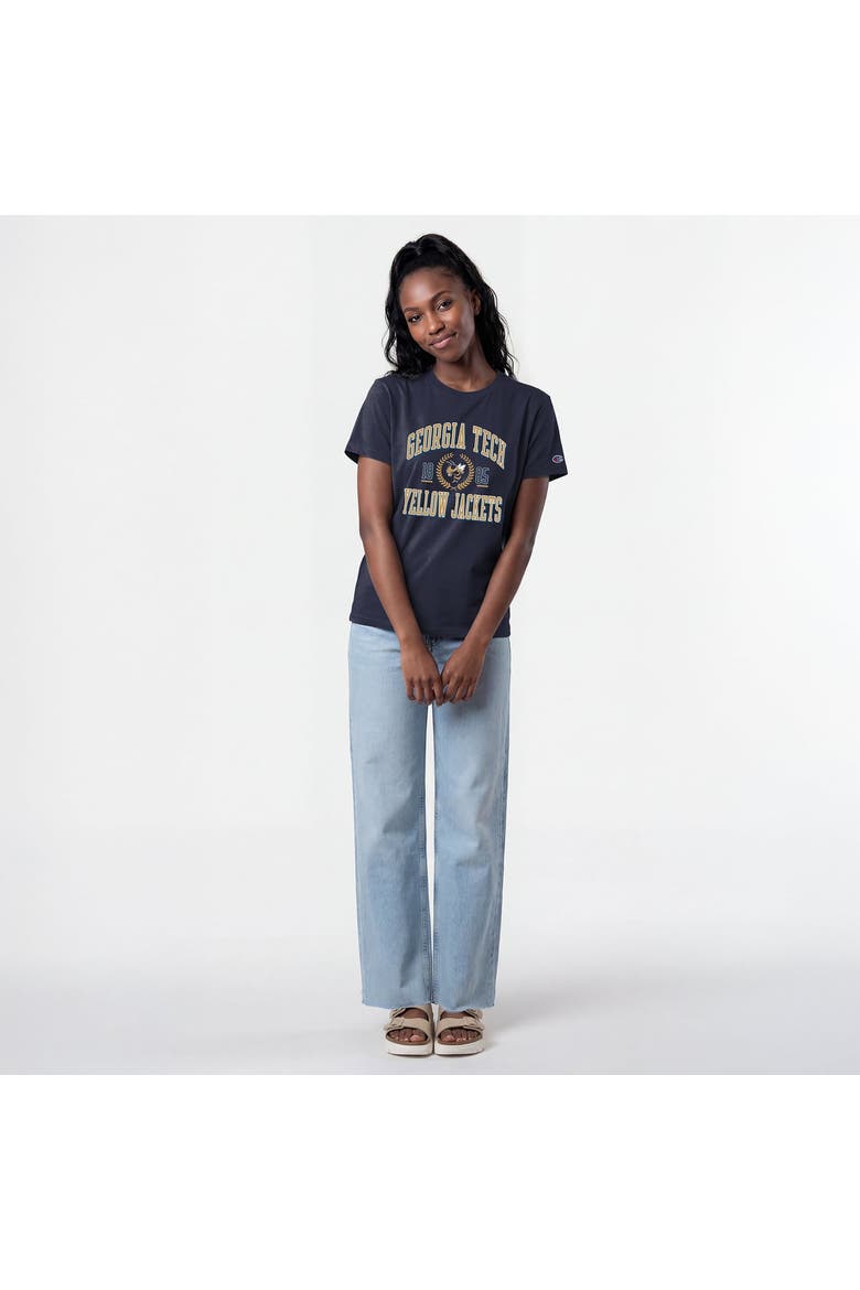 Women's Champion Navy Georgia Tech Yellow Jackets Lifestyle T-Shirt, Alternate, color, Navy