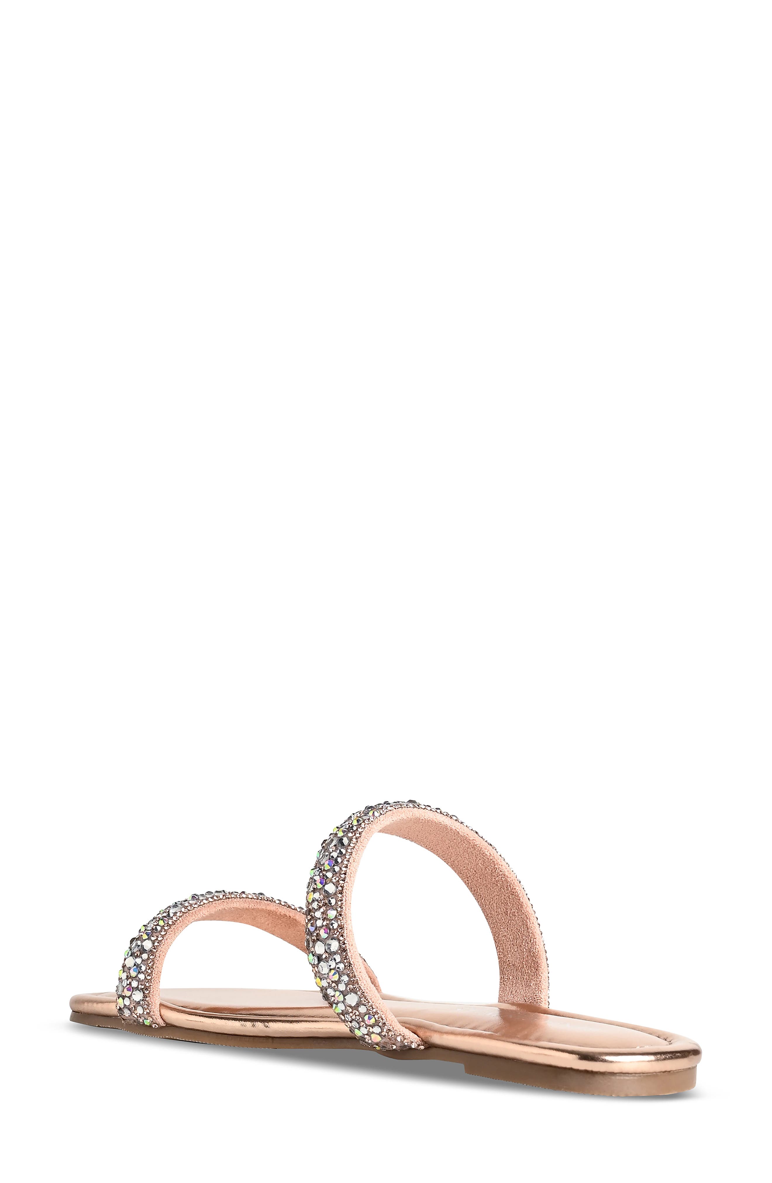 Trinity Slide Sandal, Alternate, color, ROSE GOLD