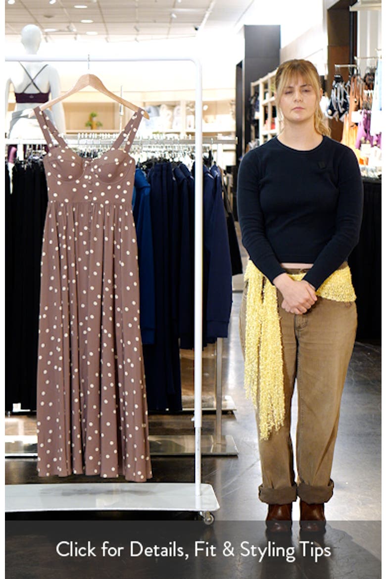 Rosette Dot Sleeveless Maxi Dress video
