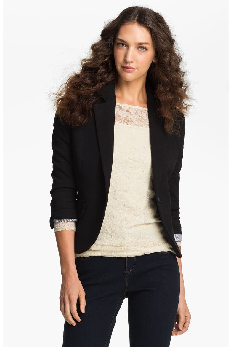 Gibson Knit Blazer, Main, color, BLACK