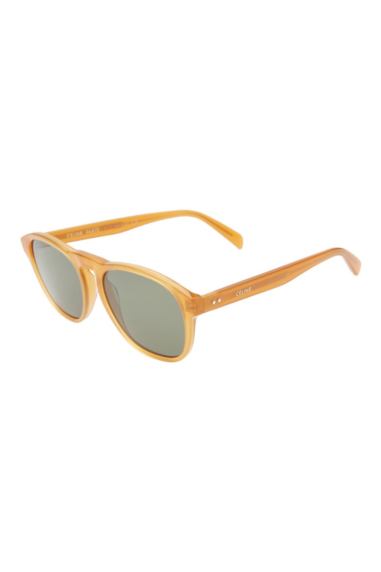 Pantos 57mm Sunglasses, Alternate, color, SHINY HONEY/ GREEN