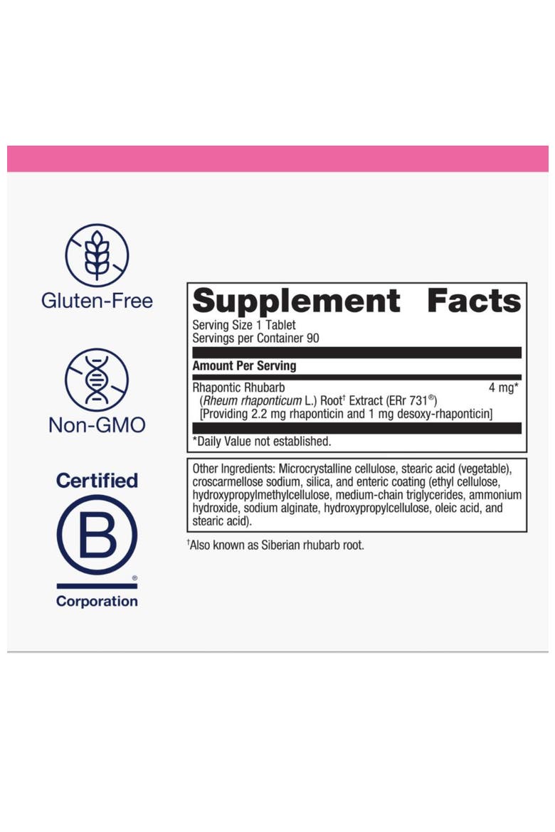HerWellness Estrovera Plant-Based Menopause Relief Supplement 90 Tablets, Alternate, color, None