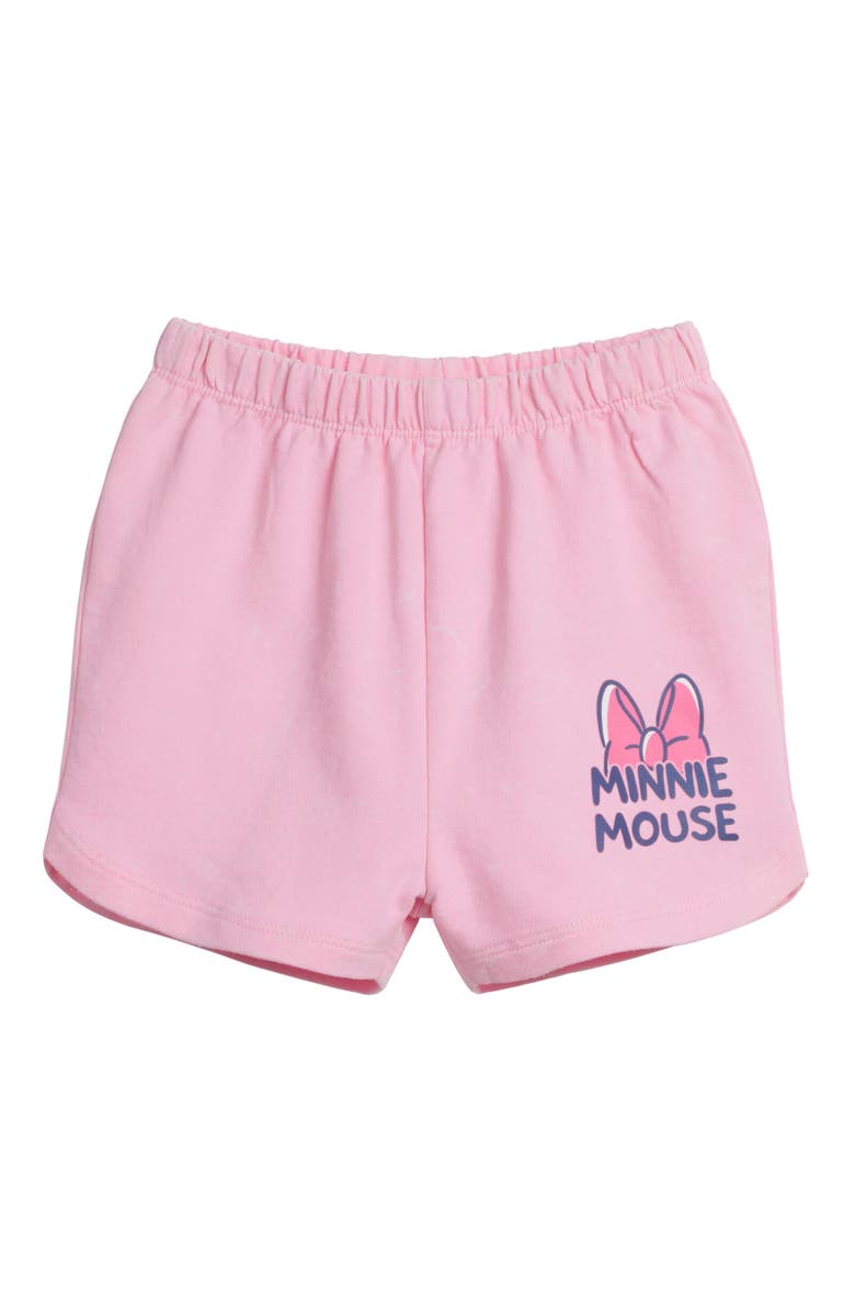 Disney Wash T-Shirt & Shorts Set, Alternate, color, Pink