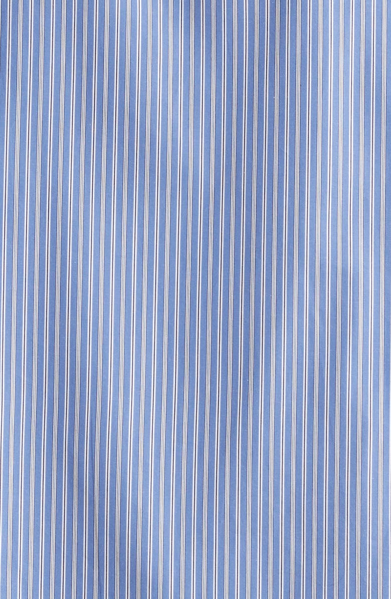 Sacai Mixed Stripe Cotton Poplin Button-Up Shirt, Alternate, color, Blue Stripe
