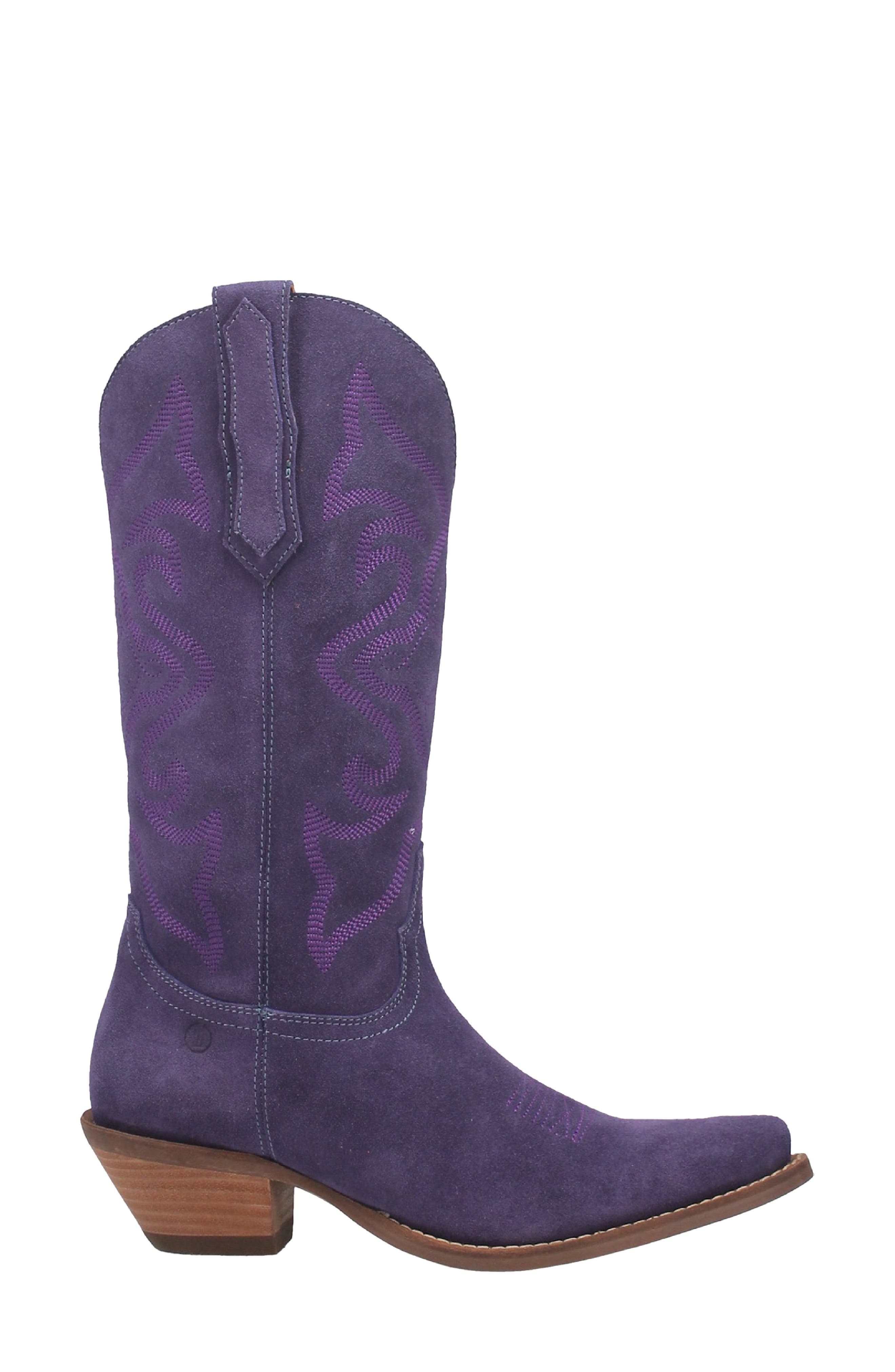 Out West Cowboy Boot, Alternate, color, PLUM