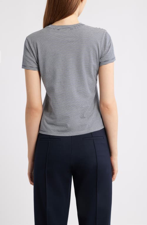 Frame The Stripe Cotton Baby Tee In Multi