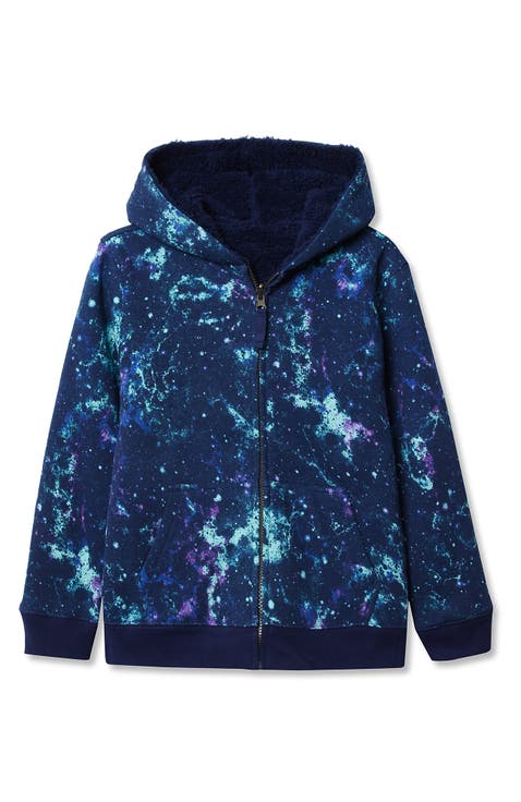 Kids High Pile Lined Zip Hoodie