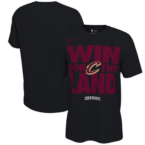 Unisex Nike Black Cleveland Cavaliers 2025 NBA Playoffs On-Court Mantra T-Shirt