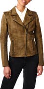 Bernardo Suede Moto Jacket