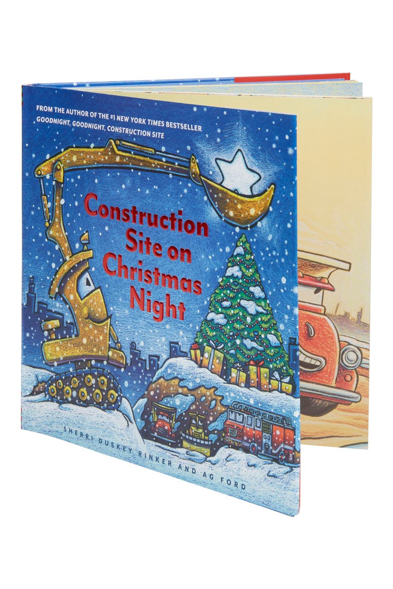 'Construction Site on Christmas Night' Book, Alternate, color, MULTICOLOR