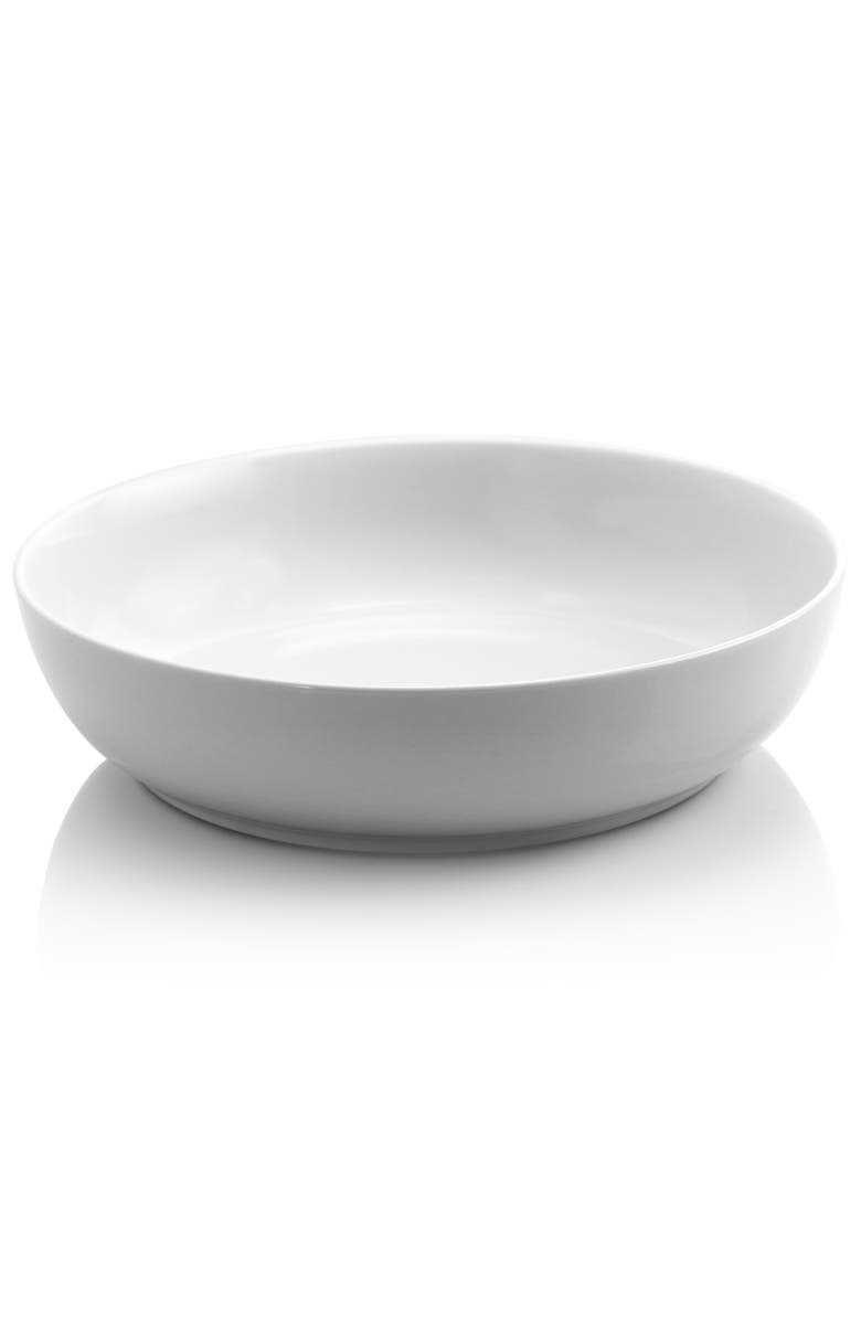 Gibson Home Extra Wide 8.5 in. Stoneware Dinner and Serving Bowls , Set of 4, Alternate, color, White