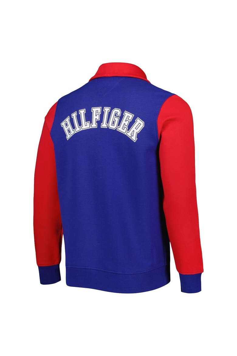 Men's Tommy Hilfiger Royal/Red Buffalo Bills Aiden Quarter-Zip Sweatshirt, Alternate, color, Royal
