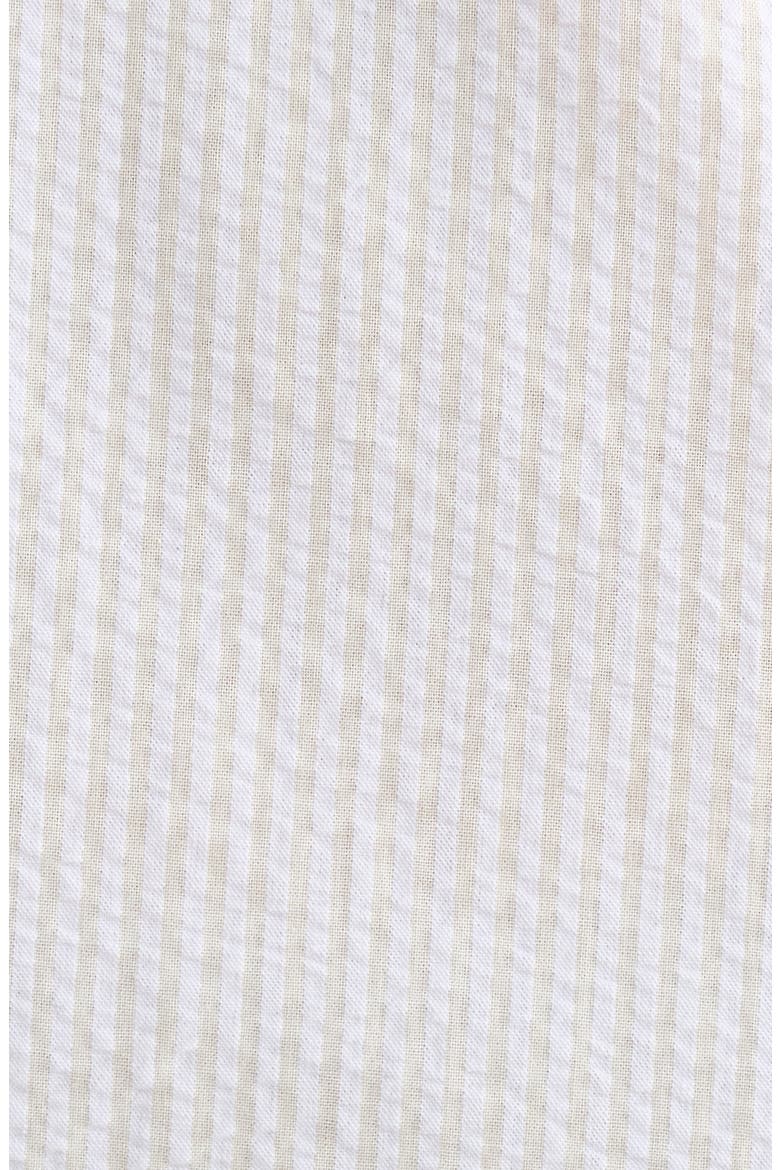 Stripe Scallop Edge Cotton Chemise, Alternate, color, LEMON/ WHITE STRIPE